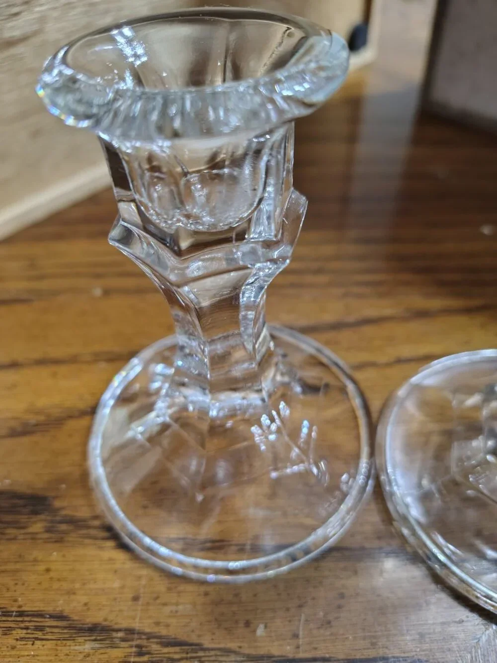 Set of Three Vintage Tapper Candle Holders  Pedestals